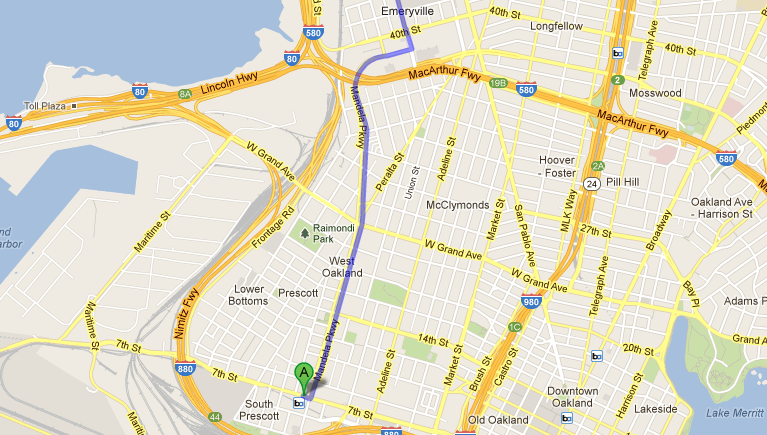 closest bart station to emeryville